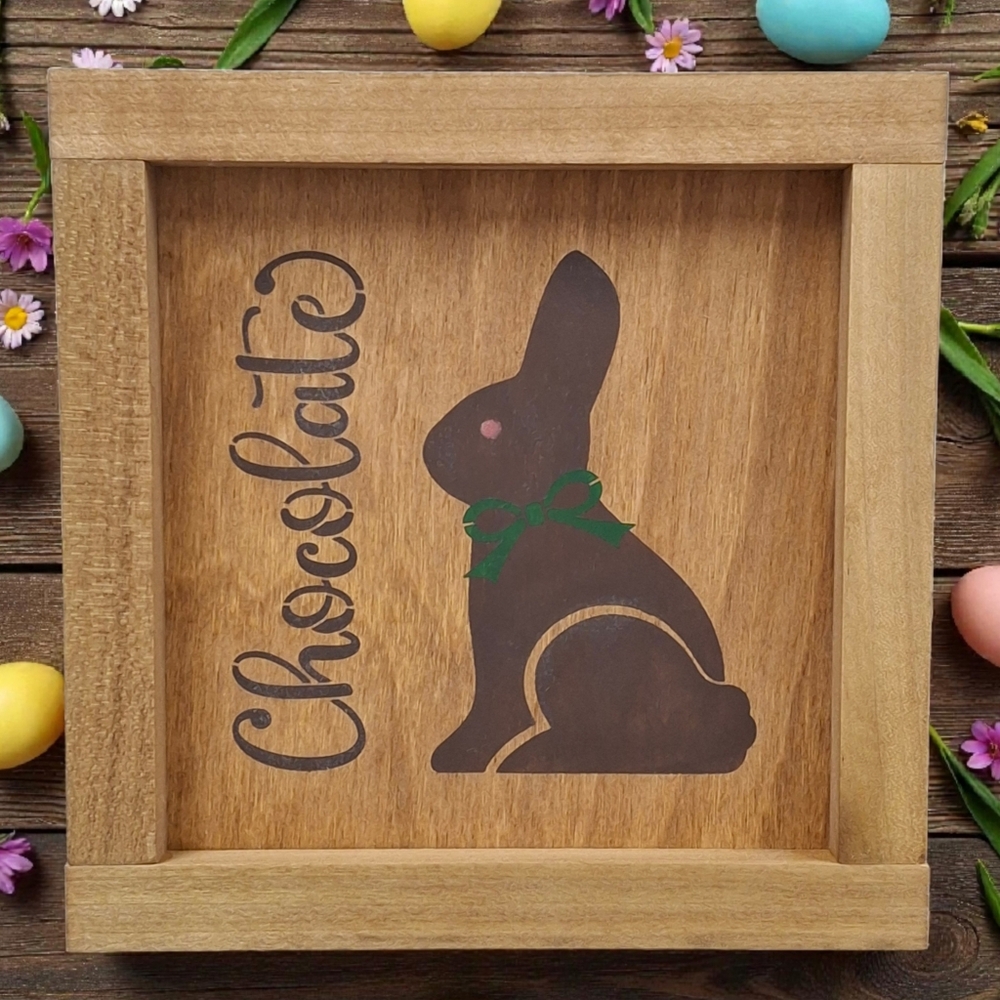 Easter St Patrick Reversible Painted Wood Coffee Bar Sign